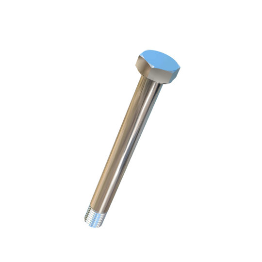 Titanium 5/16-24 X 2.9 UNF Allied Titanium Hex Head Bolt (No Dimple) with 0.355 inch of threads